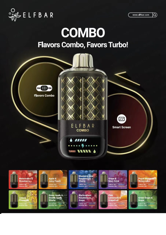 Elf Bar COMBO 25000 - Apple - Juicy Peach 5%