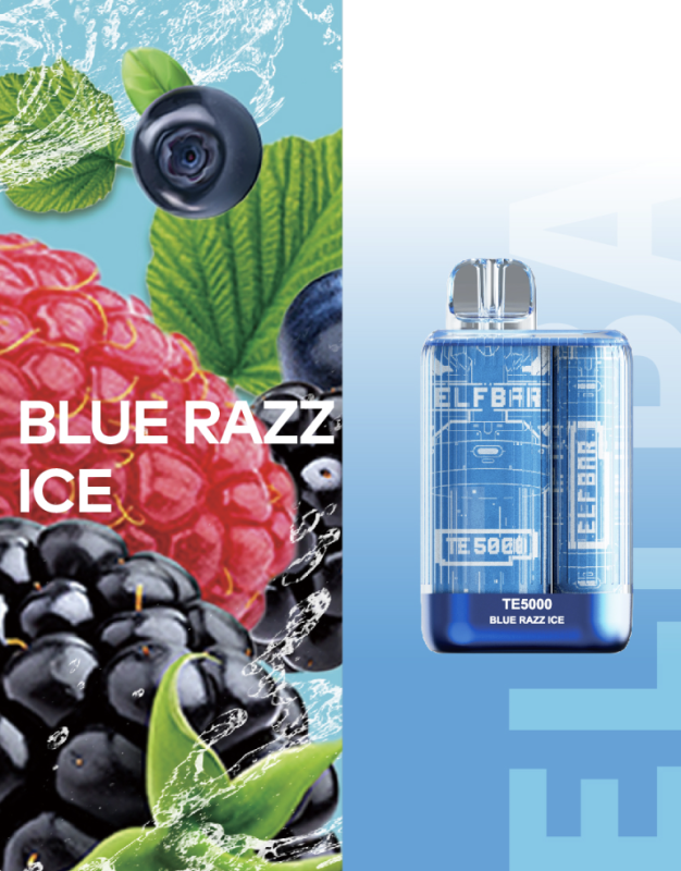 Elf Bar TE5000 - Blue razz ice 5%