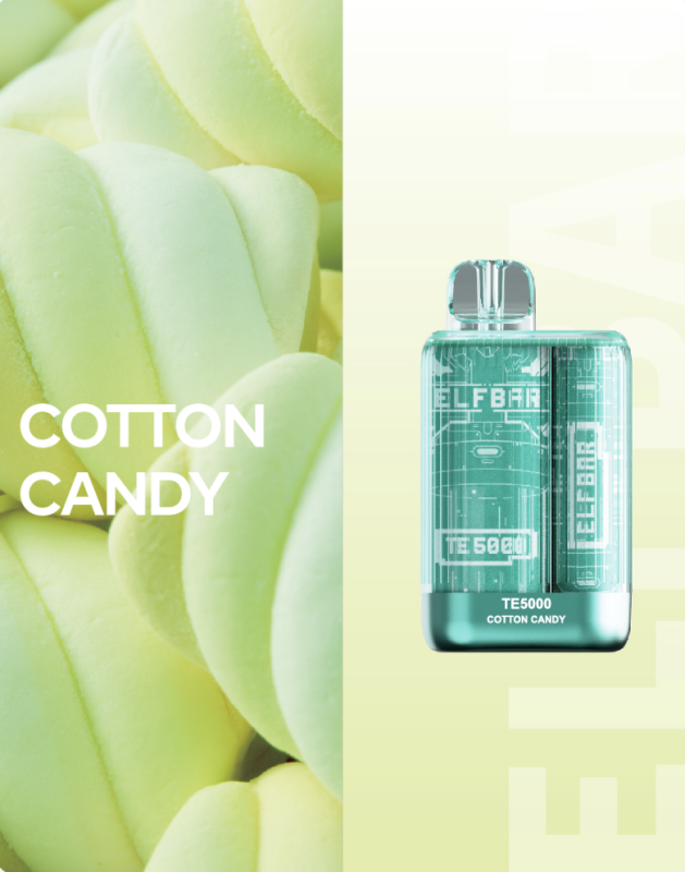 Elf Bar TE5000 - Cotton candy 5%
