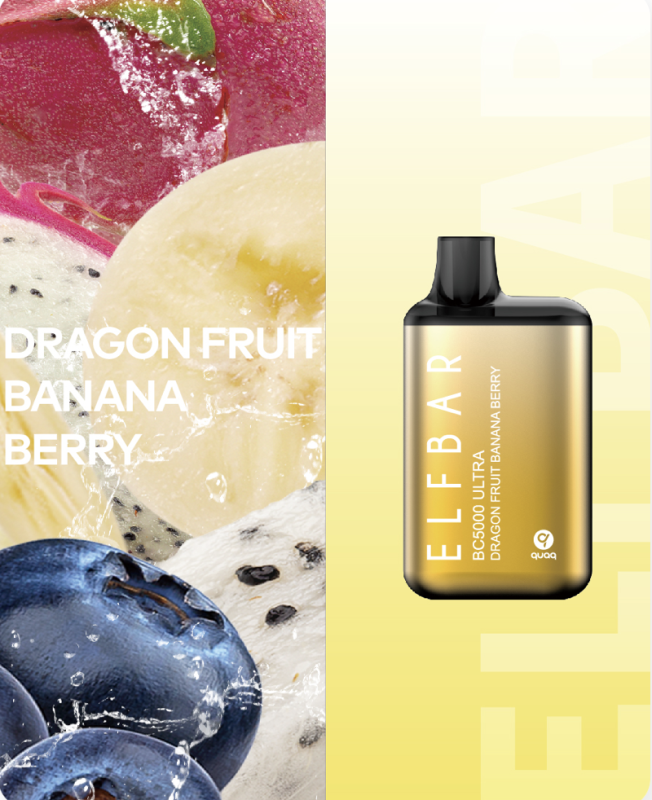 Elf Bar BC5000 Ultra - Dragon fruit banana berry 5%