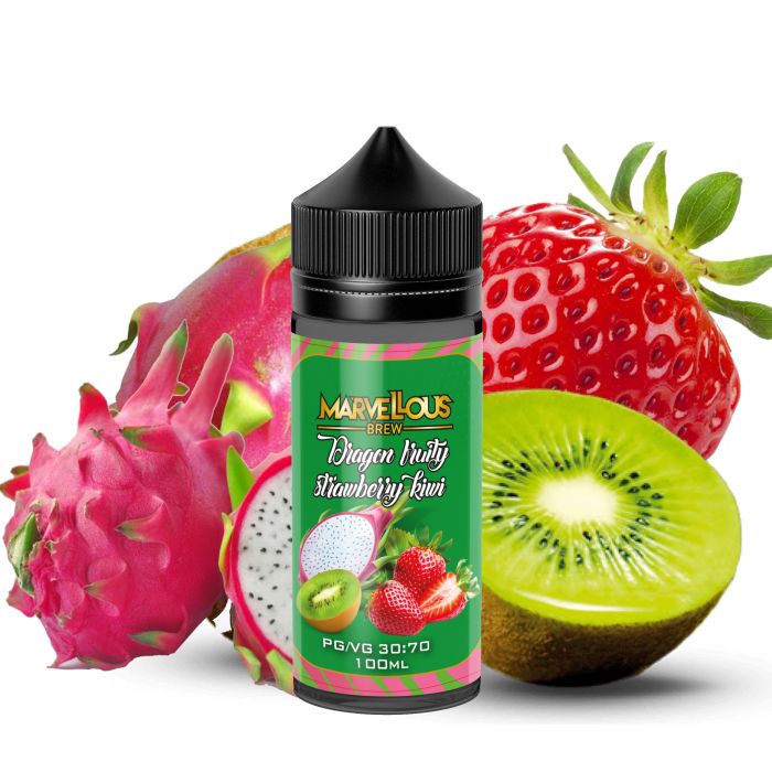 Marvelous Brew - Dragon fruity strawberry kiwi  100ml (3mg)