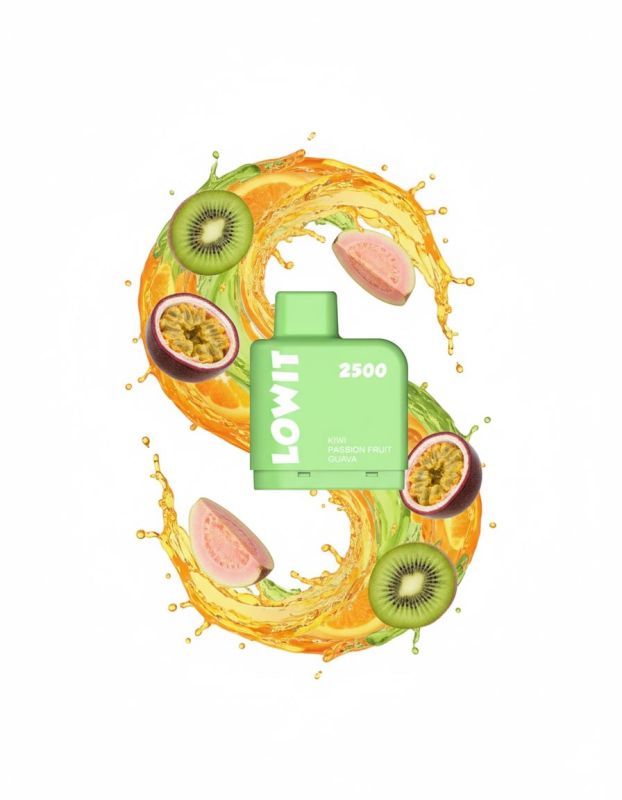 Картридж Elf Bar LOWIT 2500 - Kiwi Passion Fruit Guava (КІВ МРК ГУА) 5%
