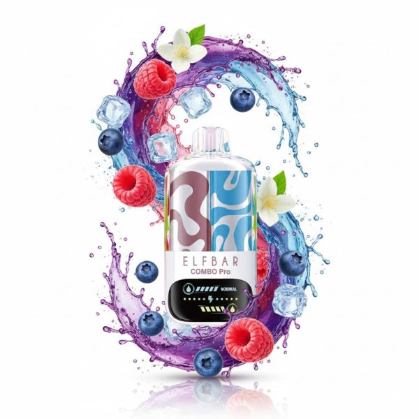 Elf Bar COMBO PRO 30000 - Jasmine Raspberry - Blueberry Ice 5%