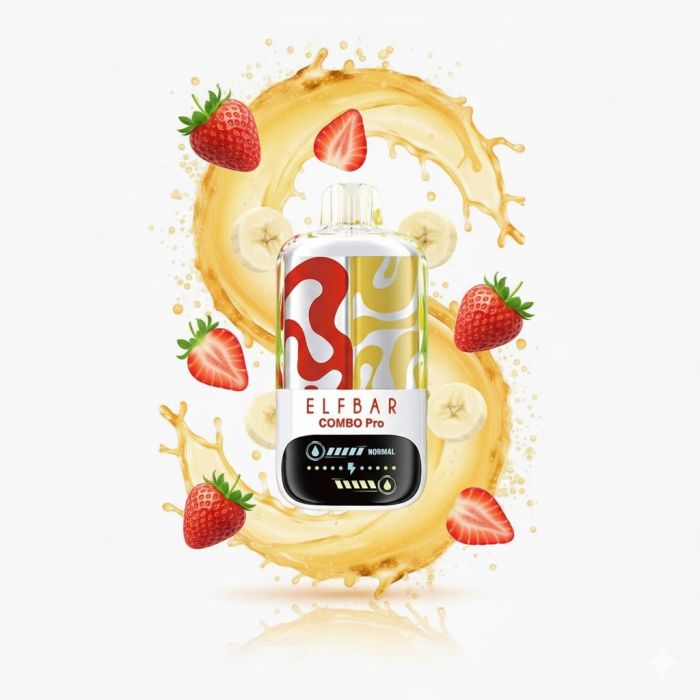 Elf Bar COMBO PRO 30000 - Strawberry - Banana 5%