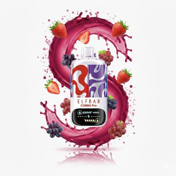 Elf Bar COMBO PRO 30000 - Strawberry - Grape 5%