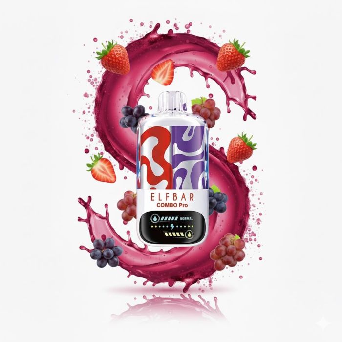 Elf Bar COMBO PRO 30000 - Strawberry - Grape 5%
