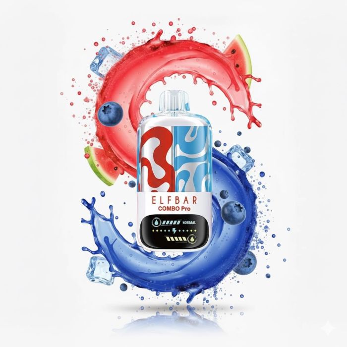 Elf Bar COMBO PRO 30000 - Watermelon lce - Blueberry 5%