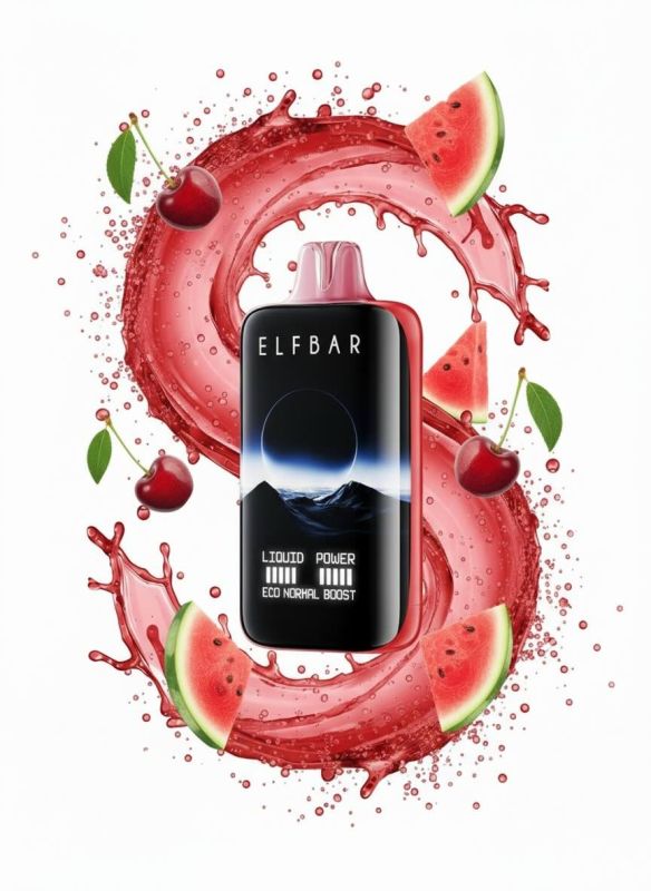 Elf Bar Moon Night 40000 - Cherry Watermelon 5%