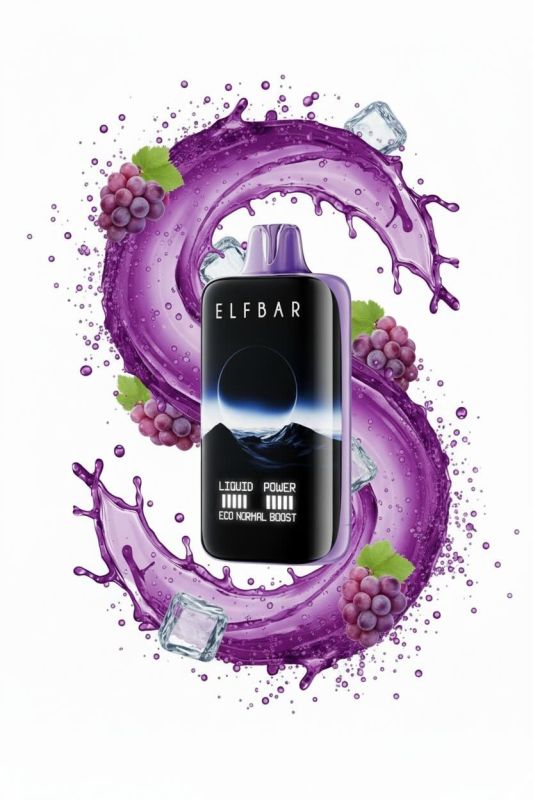 Elf Bar Moon Night 40000 - Grape ICE 5%