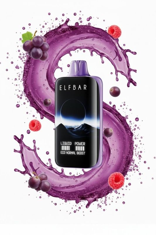 Elf Bar Moon Night 40000 - Grape Raspberry 5%