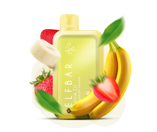Elf Bar RAYA D1 13000 - Strawberry Banana 5%
