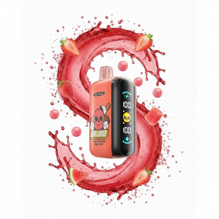 Elf Bar GH23000 - Strawberry Watermelon Bubble Gum 5%