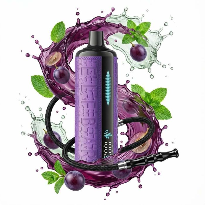 Elf Bar E Shisha 12000 - Grape Mint 5%