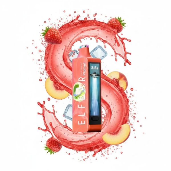 Elf Bar Planet 25000 - Strawberry Peach 5%