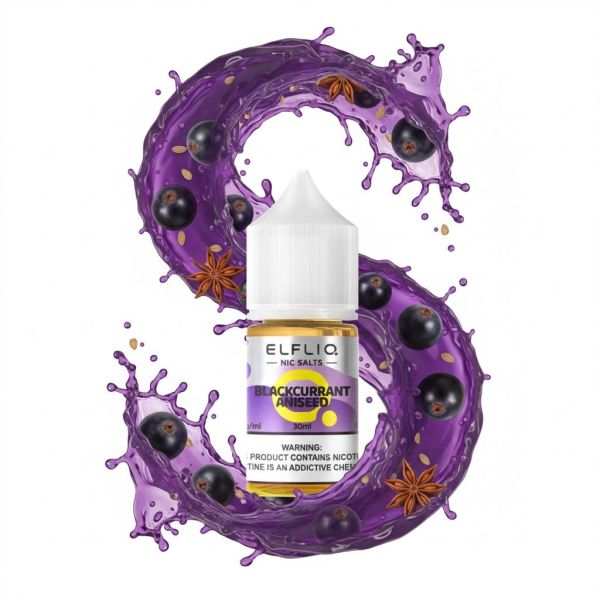 ELFLIQ Elf Bar Salt - Blackcurrant Aniseed 30ml (50mg)