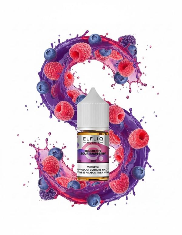 ELFLIQ Elf Bar Salt - Blueberry sour raspberry 30ml (50mg)