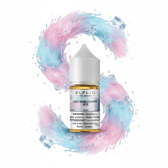 ELFLIQ Elf Bar Salt - Cotton candy ice 30ml (50mg)