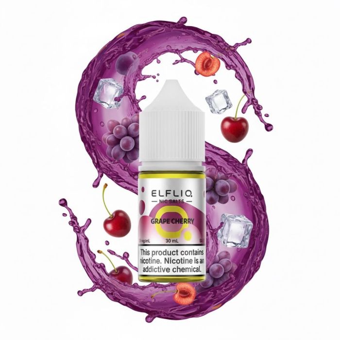 ELFLIQ Elf Bar Salt - Grape Cherry 30ml (50mg)