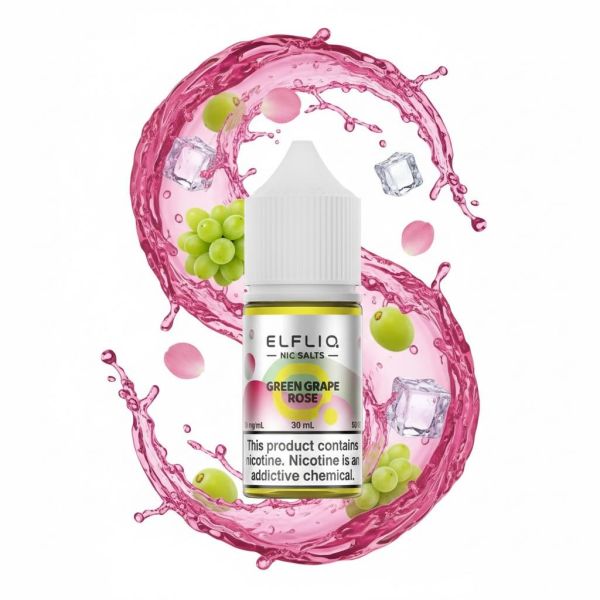 ELFLIQ Elf Bar Salt - Green Grape Rose 30ml (50mg)