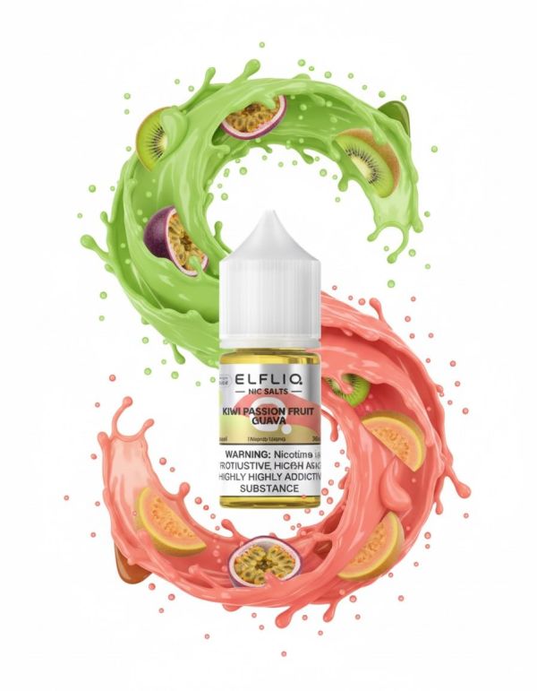 ELFLIQ Elf Bar Salt - Kiwi passion fruit guava 30ml (50mg)