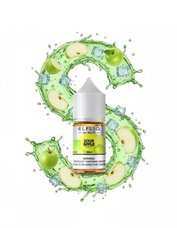 ELFLIQ Elf Bar Salt - Sour apple 30ml (50mg)
