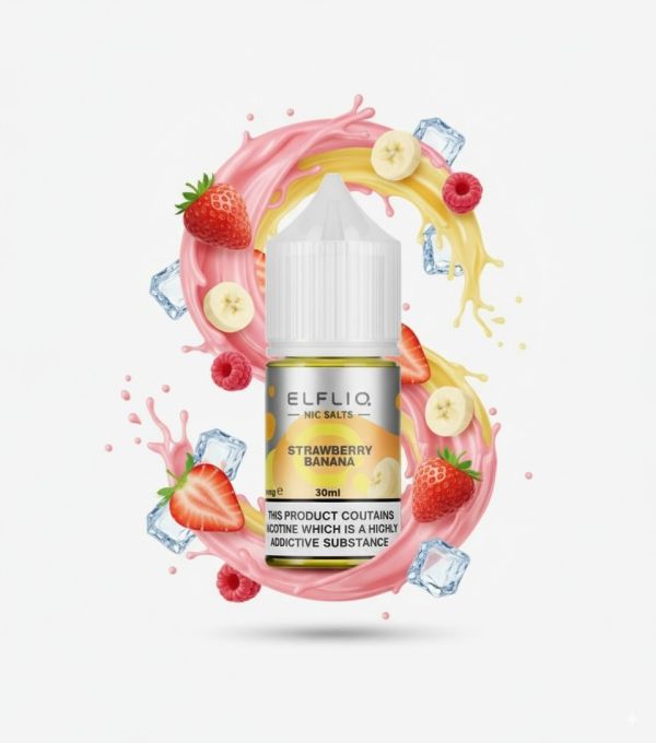 ELFLIQ Elf Bar Salt - Strawberry Banana 30ml (50mg)