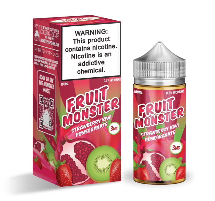 Fruit Monster - Strawberry Kiwi Pomegranate 100ml (3mg)