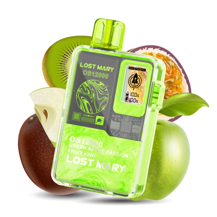 Lost Mary OS 12000 - Green Apple Passion Fruit Kiwi 5%