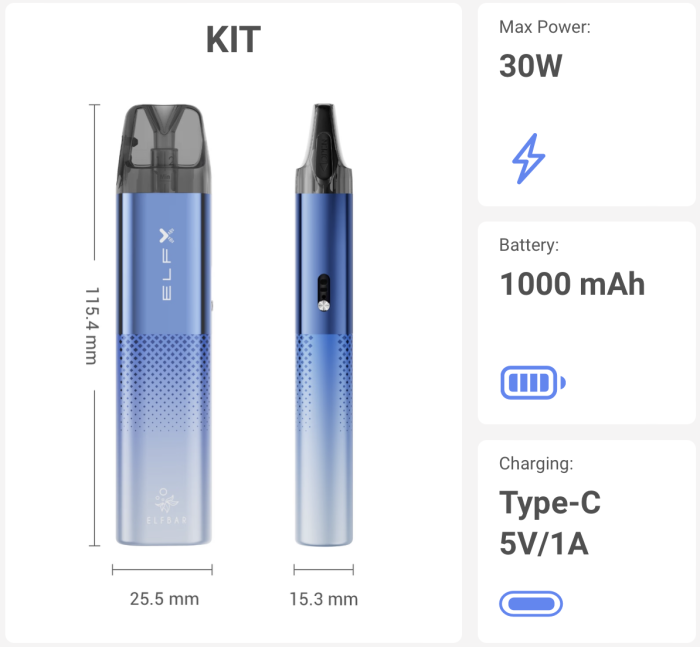 Elf Bar ELFX POD - blue