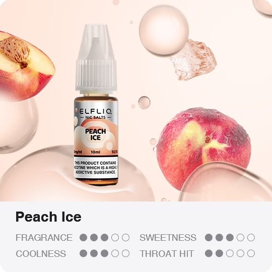 ELFLIQ Elf Bar - Peach ice 10ml (50mg)