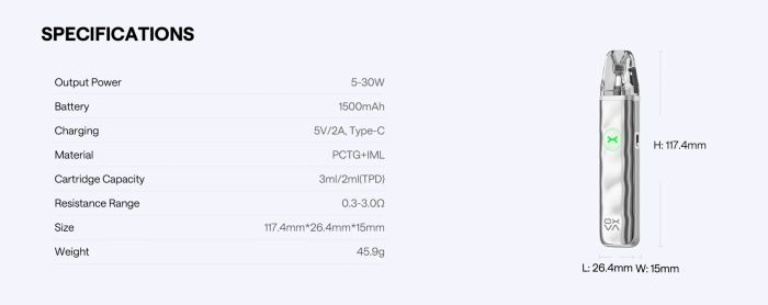 OXVA Xlim  Go 2 Pod Kit - Black Shadow