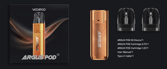 VOOPOO Argus SE Pod - shiny orange
