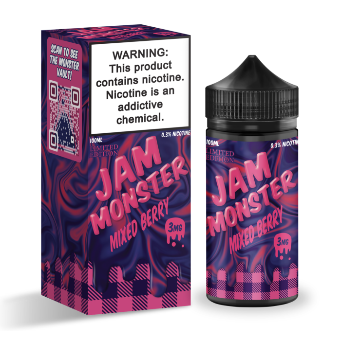 Jam Monster - Mixed Berry 100ml (3mg)