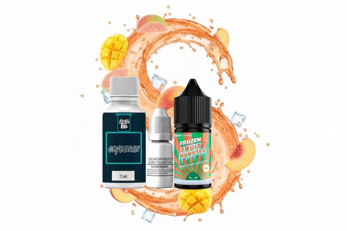 SALT Jam Monster Frozen Fruit (набір) - Mango Peach Guava Ice 30ml (50mg)