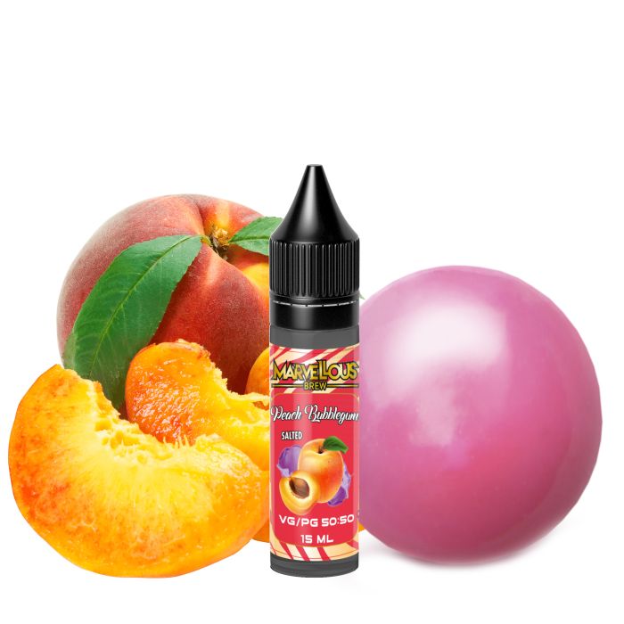 SALT Marvelous Brew - Peach Bubblegum 15ml (50mg)