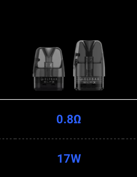 Картридж ELF BAR ELFX 3ml (0.8 ohm)