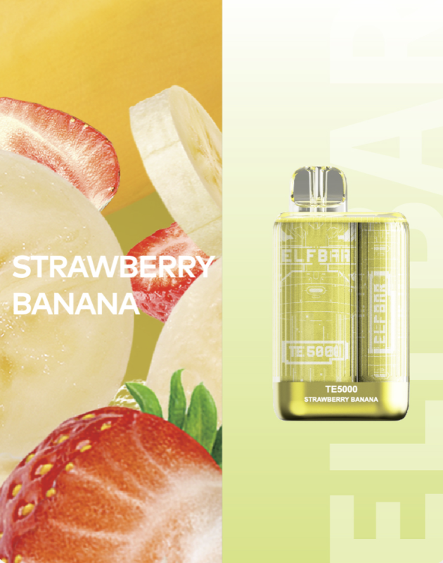 Elf Bar TE5000 - Strawberry Banana 5%