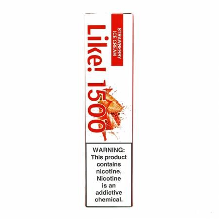 Like! (VAAL) 1500 - Strawberry Ice Cream 5%