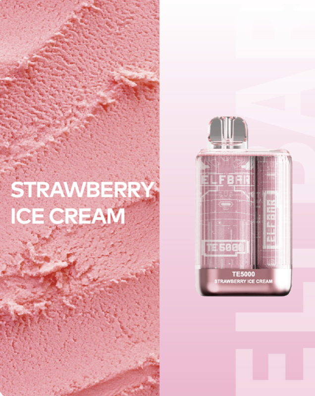 Elf Bar TE5000 - Strawberry ice cream 5%