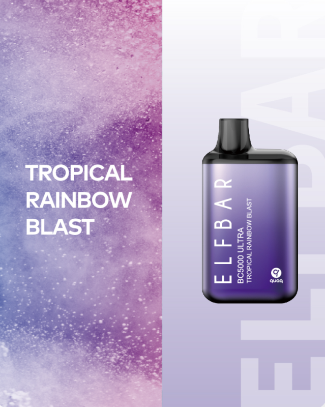 Elf Bar BC5000 Ultra - Tropical rainbow blast 5%