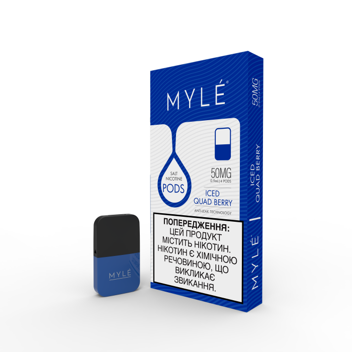 (UA) magnetic Картридж MYLE Pod - Iced Quad Berry 5% (4шт)