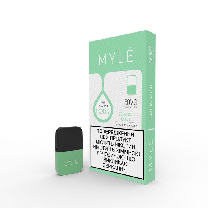 (UA) magnetic Картридж MYLE Pod - Lemon Mint 5% (4шт)