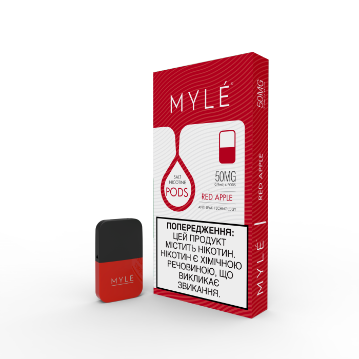(UA) magnetic Картридж MYLE Pod - Red Apple 5% (4шт)
