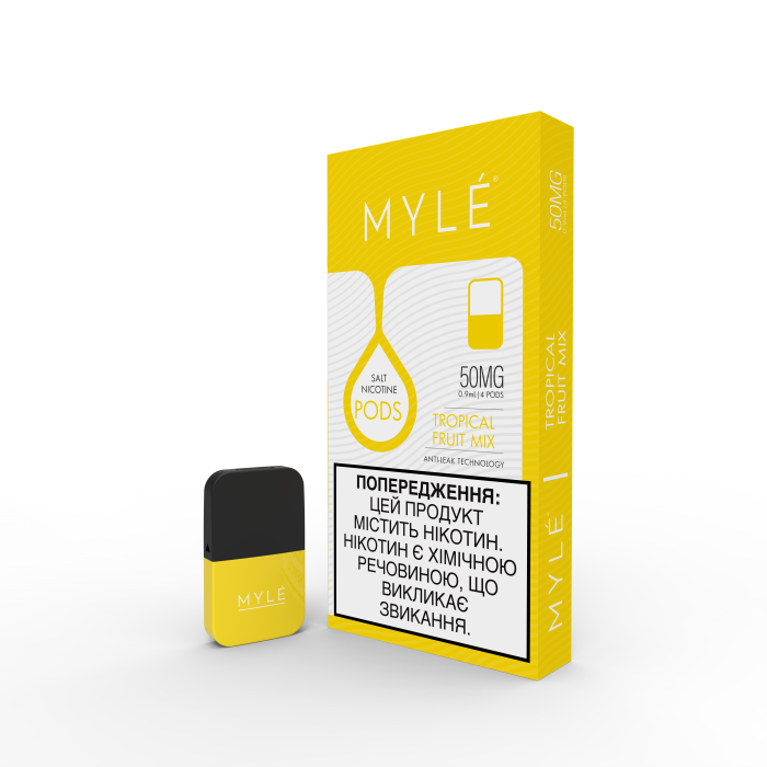 (UA) magnetic Картридж MYLE Pod - Tropic Fruit Mix 5% (4шт)