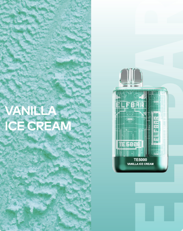 Elf Bar TE5000 - Vanilla ice cream 5%